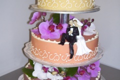 3-Etagen-Hochzeitstorte-Orchidee